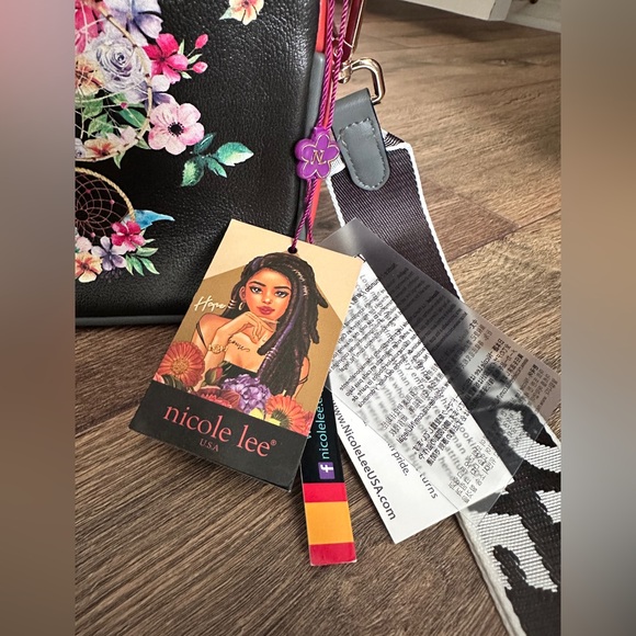 Nicole Lee Dream of All Colors Versatile 2-in-1 Crossbody Vegan Leather Purse - Picture 3 of 13